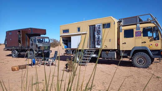 Bivouac avec des copains de pistes..
