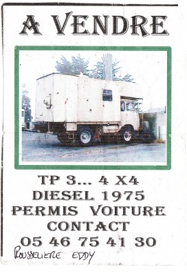 l'annonce de l'époque!!
