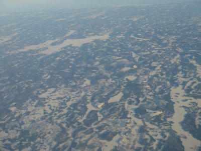 laponie vue du ciel
