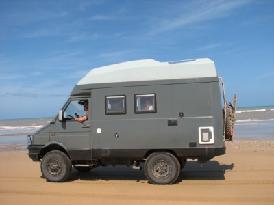 on the beach of laayoune a fond de 45km:h!!!