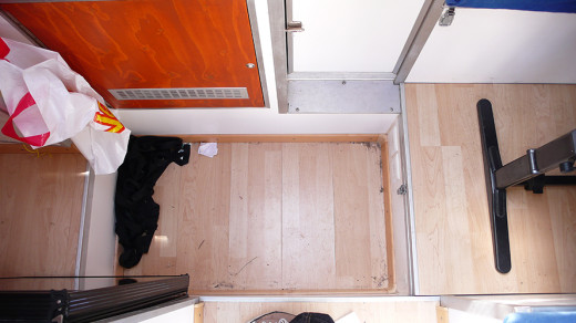 La petite "fosse", là ou l'on se tient debout, avec 2m de plafond