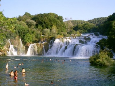 le parc naturel de plitvitca ou quelque chose comme ça...