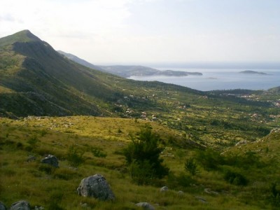 tit vue de la cote en direction des bouches de Kotor (non visibles ici)