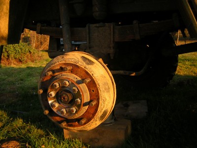 la roue juste tombée...