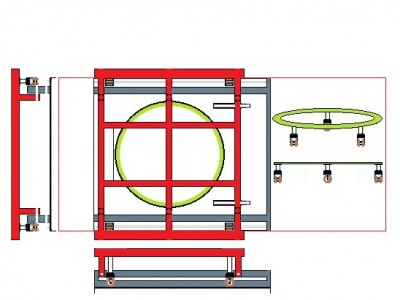 châssis cellule reculé pour rotation ou rehausse 4x4