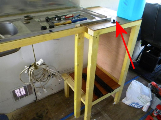 sur la surface en "L" je compte mettre du carrelage ...