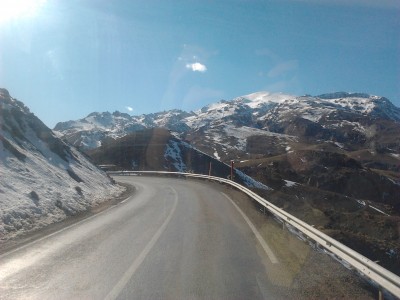 la neige dans  l'atlas col du ticka