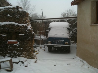 Le TP3 dans le futur garage pas encore couvert