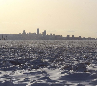 St-Laurent gelé à Québec