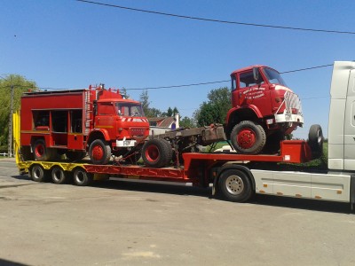 livraison au garage des 2 SP8 4X4
