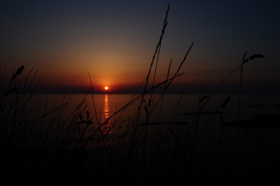 le lever de soleil ce matin