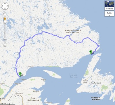 Carte parcours Labrador