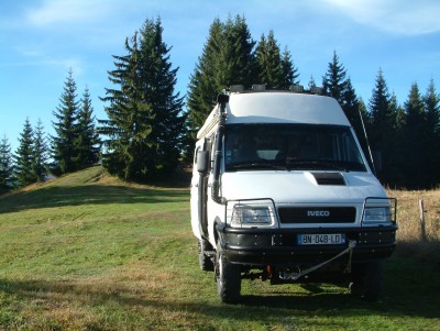 premier bivouac du voyage à la&quot;frontiere&quot; entre la savoie et la haute savoie.