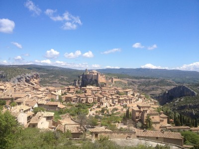 pannorama Alquezar (photo prise depuis le parking camping car)