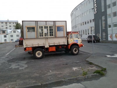 Vu sur un parking à Reykjavík