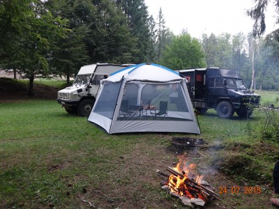 En Moldavie bivouac et protection moustiques !