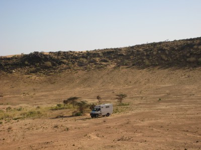 Bivouac dans le cratère du Guelb Aouelloul