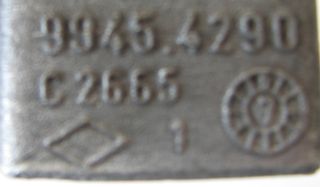 Référence de la pièce