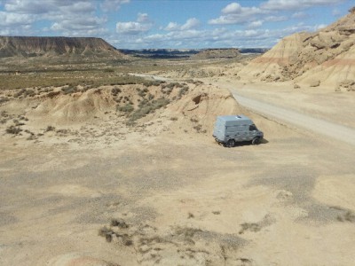 Les classiques bardenas<br />Heureusement que l'on s'est perdu en zone interdite car sinon mon 35C12 aurait suffit