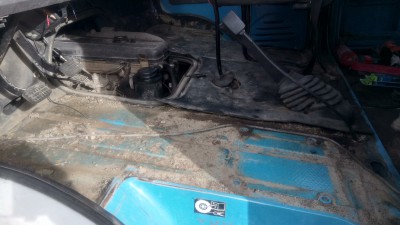 Début du démontage.