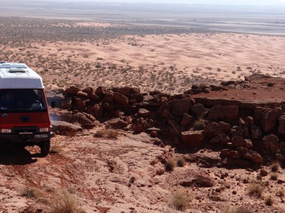 Bivouac au dessus du Chott Tigrit