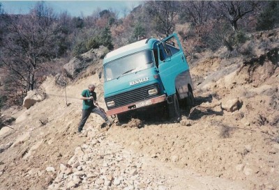 Espagne en 1994, mon père en pleine action...