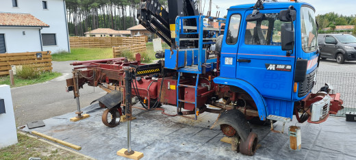 Le camion en chantier