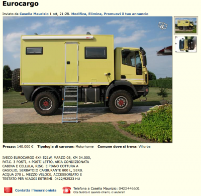 un bel iveco à 140 000€ tt de même!!!!
